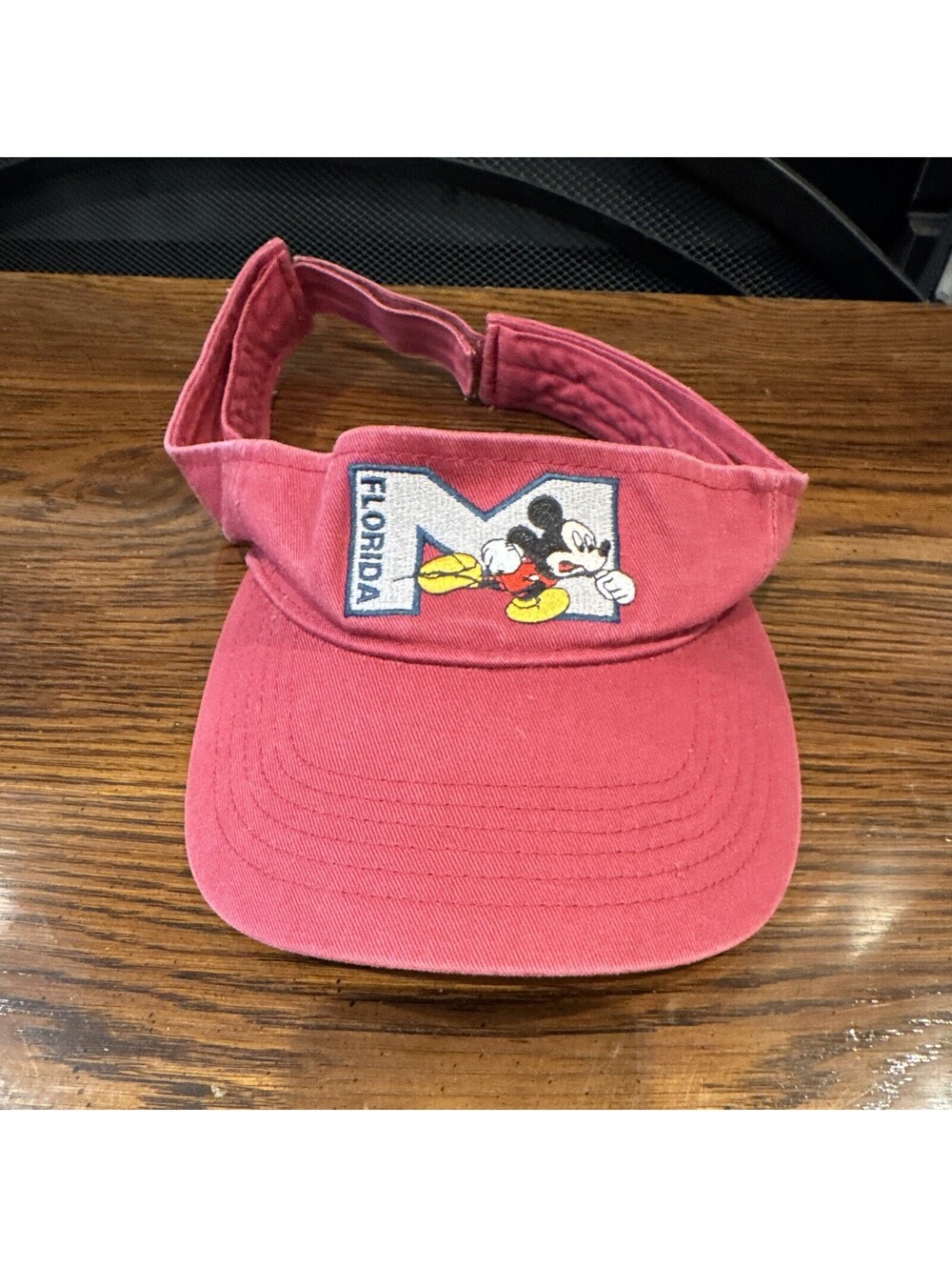 Disney Mickey Mouse Sun Visor Hat Adjustable Florida Embroidered